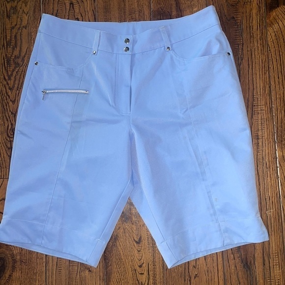 Gg Blue Pants - GG Blue White Khaki Golf Shorts Women’s Size 8